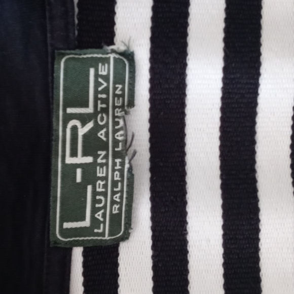 🖤Lauren Ralph Lauren🖤 - Black/White Striped Full-Zip Jacket - Picture 4 of 12
